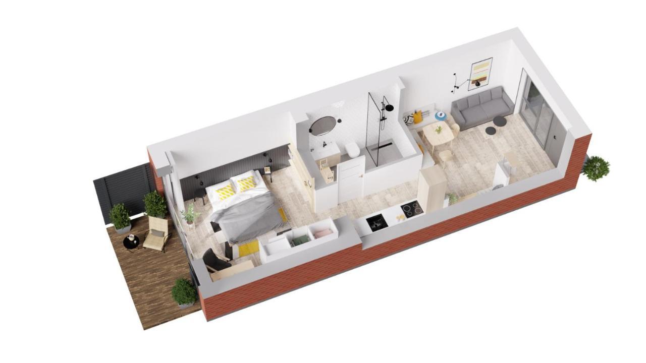 De Ole School In Hohwacht - Ferienwohnung Nr 2 Im Scandi-Look An Der Ostsee Kültér fotó
